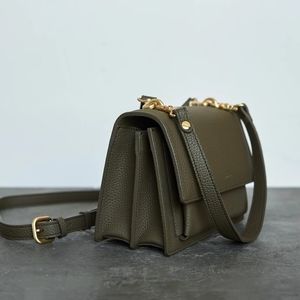 Angela Roi Eloise Satchel Deep Olive Vegan Bag